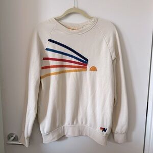 Aviator Nation Daydream Relaxed Crew Sweatshirt Size Small